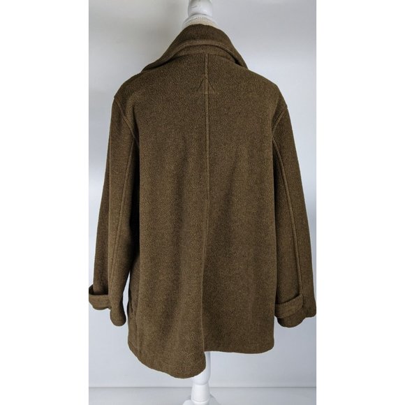 Fjall Mens Brown Overcoat Size Medium Heavy Jacket - Picture 3 of 8